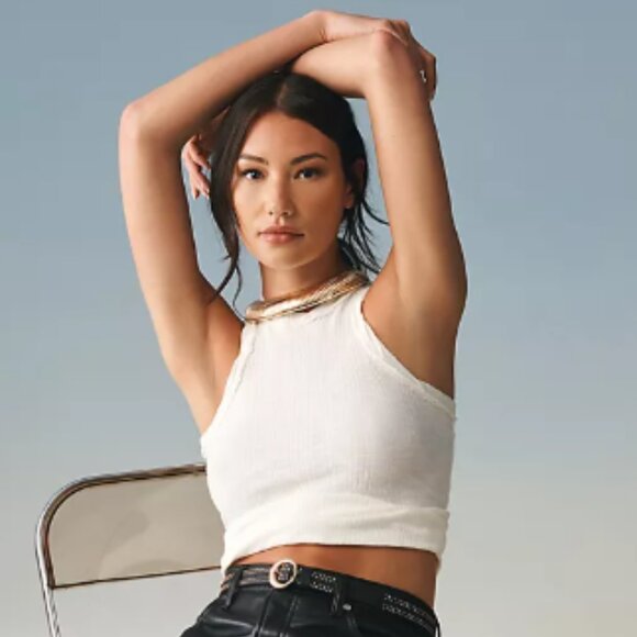 Brand New Women's Pilcro Sustainable Ribbed Tank - Picture 9 of 9